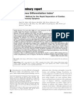 Preliminary Report: Dyspnea Differentiation Index