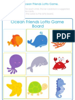 Ocean Friends Lotto Game Freebie