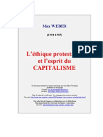 Weber Max L Ethique Protestante Et L Esprit Du Capitalisme