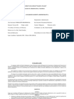 Analisis de Gestion Administrativa