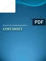 Cost Sheet