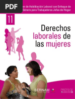 Taller de Habilitación Laboral Con Enfoque de Género para Trabajadoras Jefas de Hogar - 11 Derechos Laborales de La Mujer