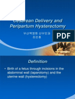 Cesarean Delivery and Hysterectomy