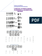 Alfabeto Místico - Alfabeto Ogham - Alfabeto Druídico Ou Alfabeto Das Árvores