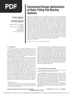 Untaroiu2010 - Constrained Design Optimization of Rotor-Tilting Pad Bearing System