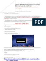 Cara Aktivasi Office 2013 Offline
