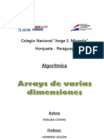 Arrays Unidimensionales