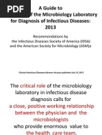 A Guide To Utilization of The Microbiology Laboratory For Diagnosis of Infectious Diseases: 2013