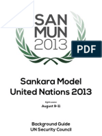 Security Council Background Guide - SanMUN 2013