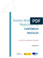 Nuevos Modelos de Negocio en Los Contenidos Digitales