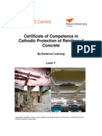 Cathodic Protection of Reinforced Concrete Distance Learning