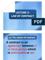 Lecture 3 - Law of Contract