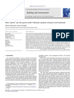 How "Green" Are The Green Roofs.. Lifecycle Analysis of Green Roof Materials