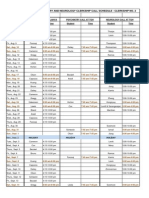 CS#2 Call Schedule