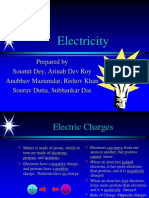 Electricity: Prepared by Soumit Dey, Arinab Dev Roy Anubhav Mazumdar, Rishov Khan Sourav Dutta, Subhankar Das