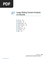 Chapter 27: Large Sliding Analysis of A Buckle