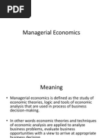 Mangerial Economics