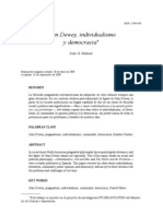 Unidad 5 - John Dewey, Individualismo y Democracia PDF