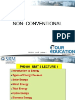 Non-Conventional: PH 0101 Unit-5 Lecture - 1 1