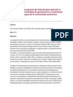 Efectos de Un Programa de Hidroterapia Aplicado A Mujeres Diagnosticadas de Gonartrosis y Coxartrosis en Centros de Agua de La Comunidad Autónoma Extremeña