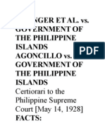 Springer Et Al. vs. Government of The Philippine Islands Agoncillo vs. Government of The Philippine Islands