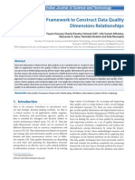 A Framework To Construct Data Quality Dimensions Relationships