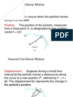 Dynamics Lecture2 General Curvilinear Motion - Rectangular Components and Projectile Motion