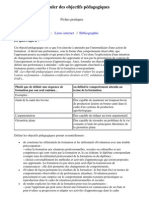 Formuler Des Objectifs Pédagogiques