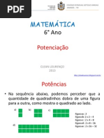 Aula 9 - 6° Ano - Potenciação