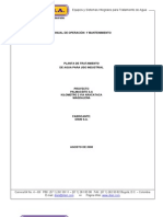 Manual de Operacion y Mantenimiento - Planta de Tratamiento Palmaceite S.A.