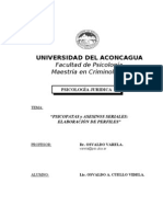 Psicopatas y Asesinos Seriales Elaboracion de Perfiles