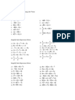 #3 Dist & Comb. Like Terms Ws With Integers