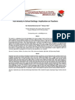 Test Anxiety in School Settings: Implication On Teachers: Nor Shahida Mohammad Ali, Rohaya Talib