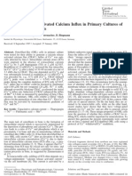 A Calcium Release Activated Calcium Influx in Primary Cultures of Rat Osteoblast-Like Cells