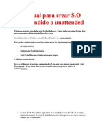 Manual para Crear S.O Desatendido