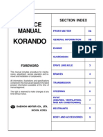 Daewoo Korando Service Manual