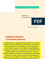 Conducta Del Docente y Disciplina Escolar