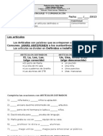 Guias Articulos Definidos e Indefinicos