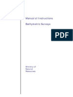 Manual of Instructions Bathymetric Surveys: Ministry of Natural Resources