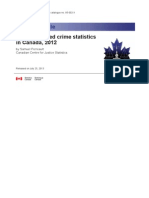 Police-Reported Crime Statistics in Canada, 2012