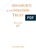 Krishnamurti Foundation Trust (Bulletin 87 - Sept06)