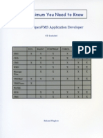 The Minimum You Need To Know To Be An OpenVMS Application Developer