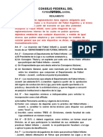 Rglamento Futbol Infanto Juvenil-Consejo Federal