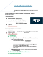 Physiologie de L'hémostase Primaire