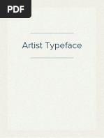 Artist Typeface