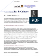 J Gresham Machen - Christianity and Culture