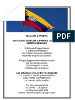 Invitación Izada de Bandera