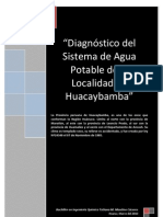 Diagnostico Del Sistema de Agua Potable Huacaybamba