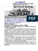 La Chinaca Periodico Liberal Publicado Hace 150 Años