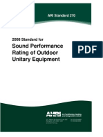 AHRI 270-2008 - Sound Rating of Outdoor Unitary Equipment